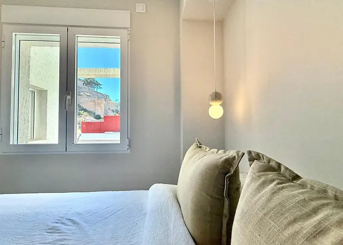 Centro Con Vistas Al Mar Y Parking アパート デニア
